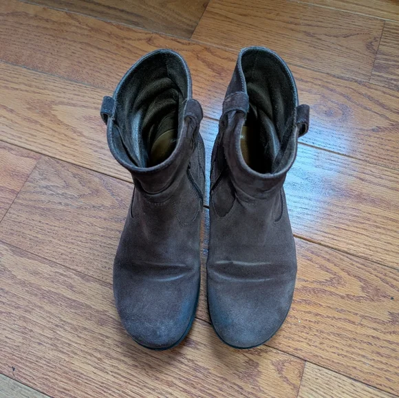 Birkenstock Sarnia Slouch Ankle Boot Brown Leather 38/W7 - Picture 3 of 6